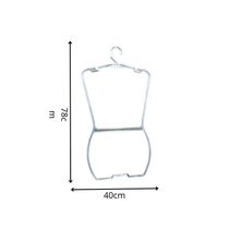 Kit 100un. Cabide Silhueta Adulto Em Ps Cristal