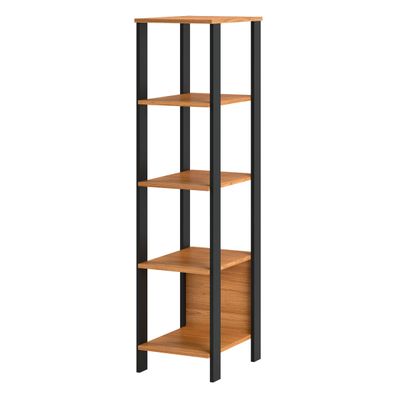 Estante 5 Prateleiras Industrial 33 x 44 x 135 cm F28 Dalla Costa Freijó/Preto