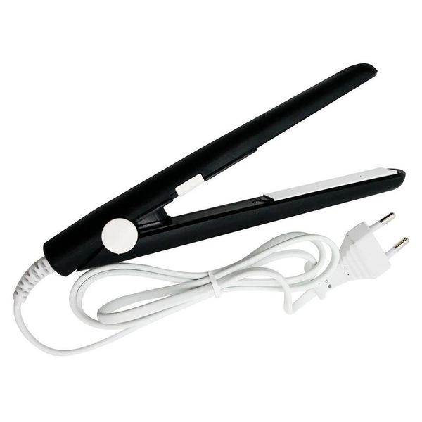 Mini Chapinha Portátil Prancha Alisadora De Preto Bivolt