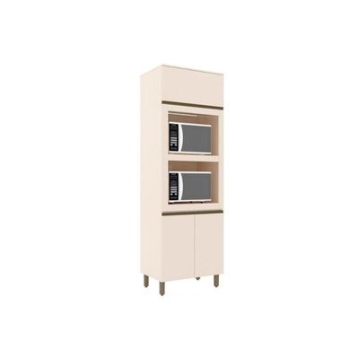 Paneleiro De Cozinha Connect C/ 3 Portas (2 Fornos) 71,5cm Off White - Henn