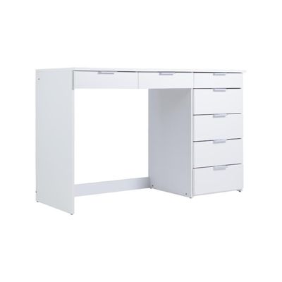 Mesa de Escritório Ditália 7 Gavetas Pe-90 Branca