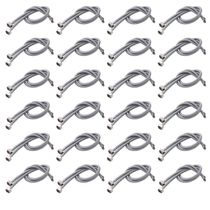 Engate Rabicho 80cm Monocomando Par Kit 20 Unidades Misturador Flexivel Mangueira Torneira
