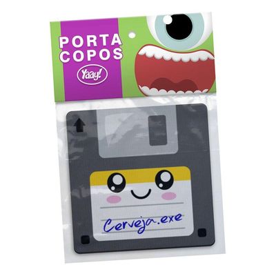 Jogo De Porta Copos Floppy Disk Disquetes Bebidas - 4 Peças