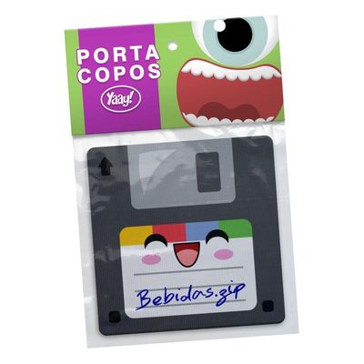 Jogo De Porta Copos Floppy Disk Disquetes Bebidas.zip - 4 Peças