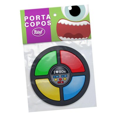 Jogo De Porta Copos Love 80s - 4 Peças