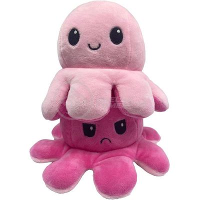 Polvo Reversível De Pelúcia 2 Em 1 Tiktok Pink E Rosa