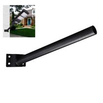 17058078403473 Suporte Barra Luminaria Solar Pintura Eletrostatica Aço Poste Parede Quintal Jardim Segurança
