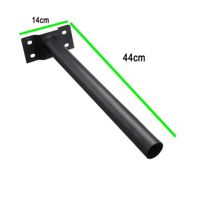 Suporte Barra Luminaria Solar Pintura Eletrostatica Aço Poste Parede Quintal Jardim Segurança