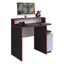 Mesa Gamer Com Suporte Para Cpu Multimóveis Cr25237 Preto