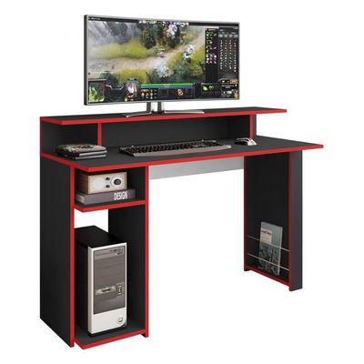 Mesa Gamer Com 1 Porta Revistas Multimóveis Cr25236 Preto