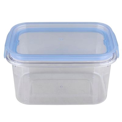Porta Mantimentos Hermética Retangular 1.2L Plasutil Azul