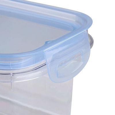 Porta Mantimentos Hermética Retangular 1.2L Plasutil Azul