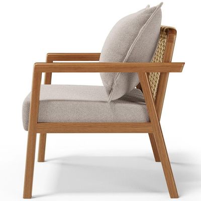 Kit 02 Poltronas Decorativa Para Sala De Estar Alícia B04 Bouclê Creme