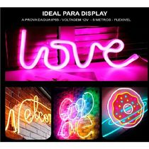 Fita Led Mangueira Neon 5 Mts Iluminação Flexível Corte 2.5 Cm - Rosa