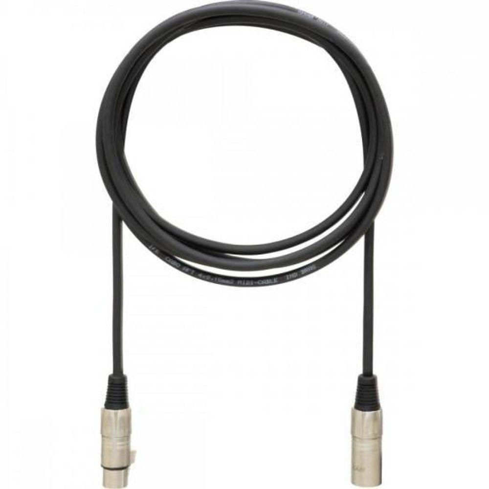 Cabo Para Microfone Linha Brasil Xlr(f) X Xlr(m) 1m Preto Hayonik [f003]