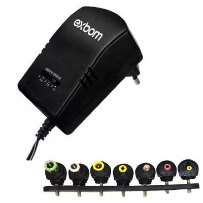 Fonte Universal Regulavel Ac 3v 4.5v 6v 7.5v 9v 12v 3a 3a
