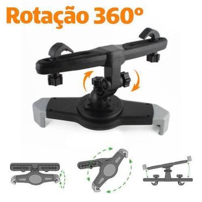 Suporte Veicular p/ Ipad Clip p/ Encosto do Banco Le-029