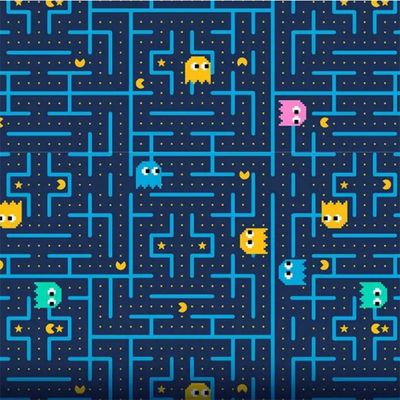 Jogo de Cama Solteiro Doce Vida Malha Misto Estampado com Elastico 2 Pçs Pac Pac Marinho