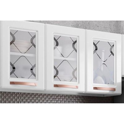 Cozinha Completa Mirage New Aço 3 Peças (2aéreos+1paneleiro) Cz30 Branco - Telasul