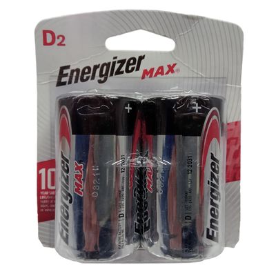 Pilhas Energizer Max Grande D2 Emb C/ 2 Pçs