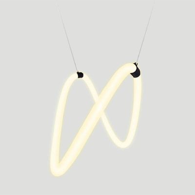 Lustre Design Moderno Knot 38w - Silicon Led 3000k - Preto