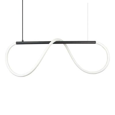 Lustre Design Moderno Rope 38w - Silicon Led 6000k - Preto