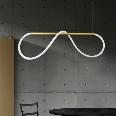 Lustre Design Moderno Rope 38w - Silicon Led 6000k - Ouro