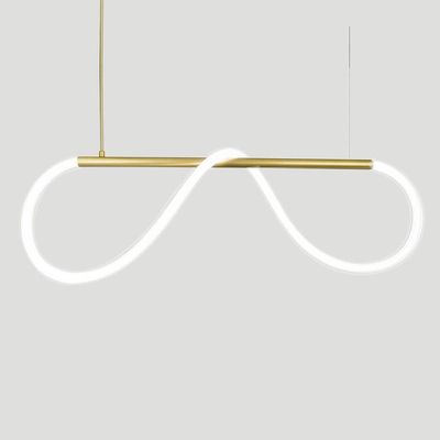 Lustre Design Moderno Rope 38w - Silicon Led 6000k - Ouro