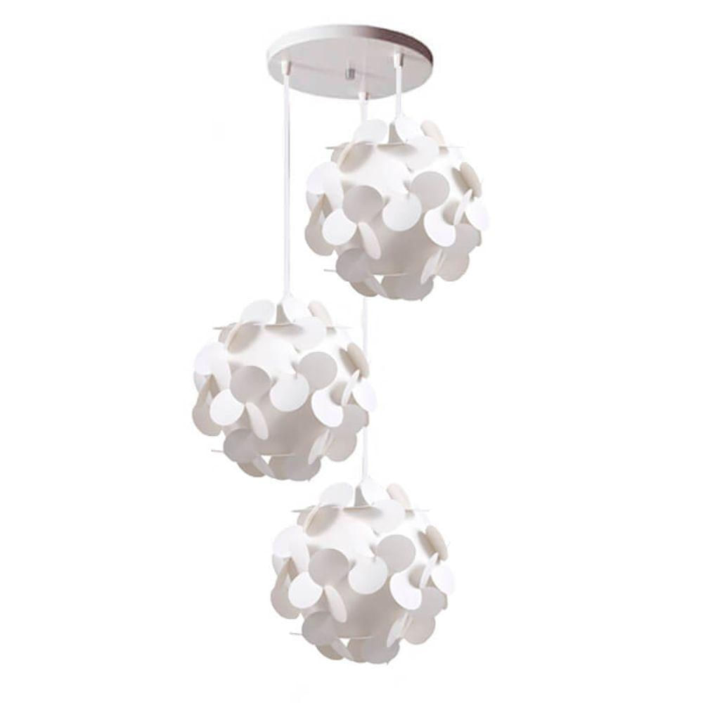 Lustre Com 3 Pendentes Flower