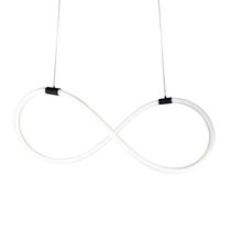 Lustre Design Moderno Knot 38w - Silicon Led 6000k - Preto