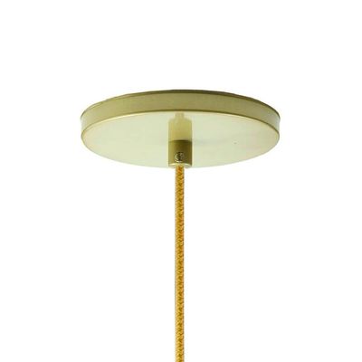 Lustre Pendente Figo Ouro - 6 Globos Esfera De Vidro Branco