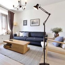 Luminária Chão Articulada Abajur Pedestal Metal Lustre Coluna 1,90m