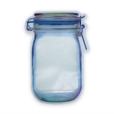 Kit 3 Sacos Zip Lock Hermético Reutilizável Formato Pote