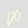Lustre Design Moderno Knot 38w - Silicon Led 6000k - Ouro