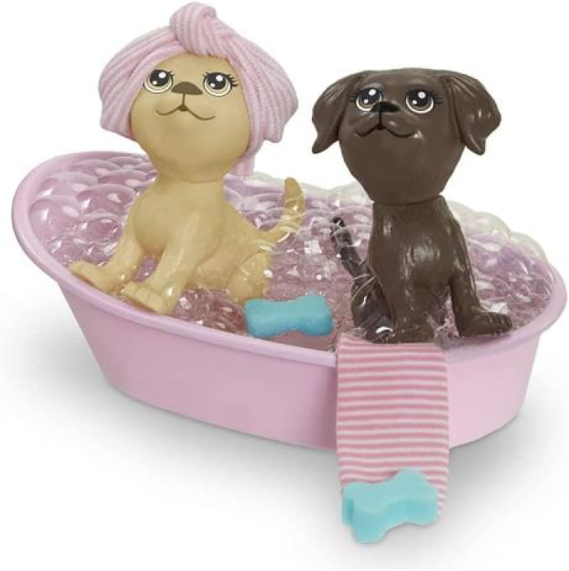Barbie Mini Pets Hora Do Banho Pupee 1288