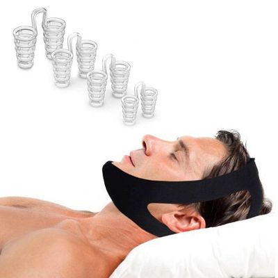 Kit 1 Faixa 3 Pontas + 4 Unidades Clip Nasal Anti Ronco