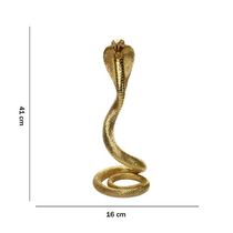 Escultura Serpente Em Poliresina 41x16x16cm