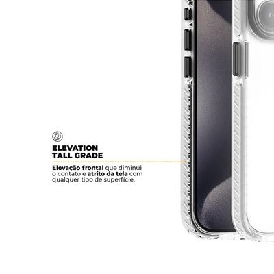 Kit Capa Urus Branca e Pelicula Coverage 5D Pro Preta para iPhone 15 Pro Max - Gshield