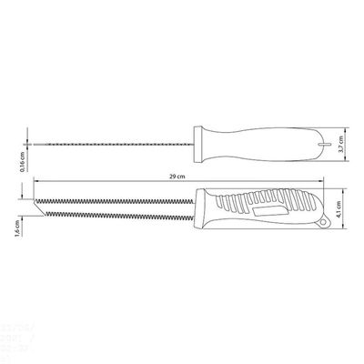Serrote Drywall 6" Com 7 Dentes Por Polegada Em Aço Carbono Com Cabo Ergonômico
