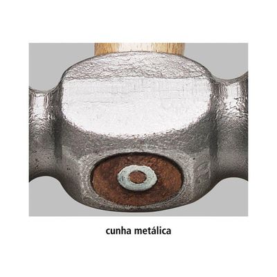 Martelo De Bola 500 G Tramontina Basic Com Cabo Em Madeira Envernizada Tramontina