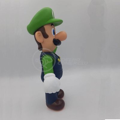 Boneco Action Figure Luigi Super Size 23Cm Super Mario