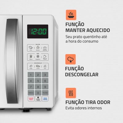 Micro-ondas 21L Mondial MO-01-21-W MICRO-ONDAS MO-01-21-W 220V/60HZ .