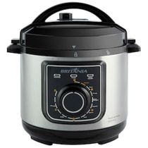 16980974845889 Panela Elétrica de Pressão Multifuncional Britânia BPP01PI 3L – Preta/Inox