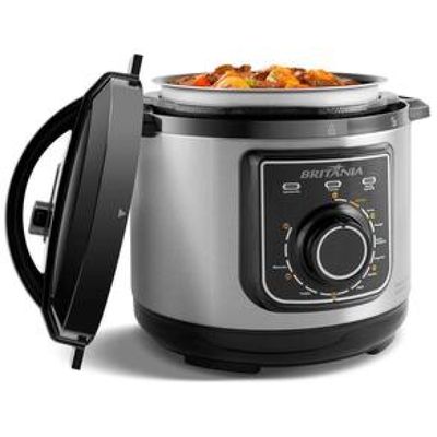 Panela Elétrica de Pressão Multifuncional Britânia BPP01PI 3L – Preta/Inox Preto,Inox / 220
