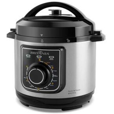 Panela Elétrica de Pressão Multifuncional Britânia BPP01PI 3L – Preta/Inox Preto,Inox / 220