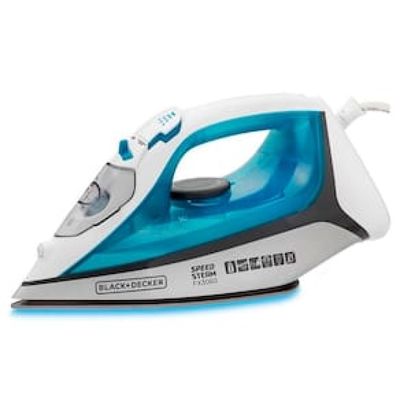 Ferro de Passar a Vapor Black Decker FX3060 com Base Antiaderente - Azul e Branco branco,azul / 220