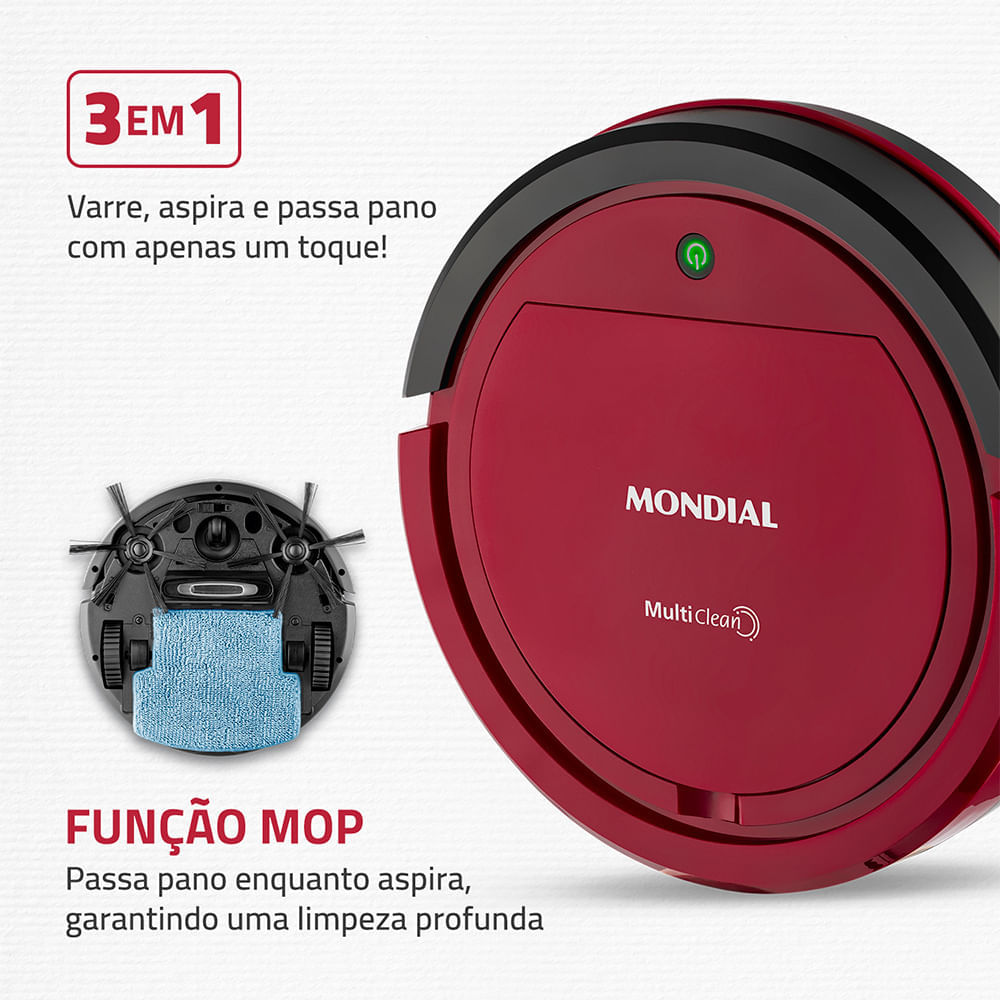 Robô Aspirador de Pó Mondial RB-09