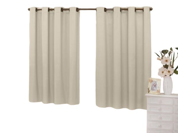 Cortina 2,80x1,30 Sala Quarto Cozinha Blackout Corta luz Areia