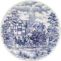 Kit 4 Pratos Rasos Biona Cena Inglesa Oxford Cerâmica 26cm