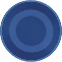 Kit 12 Pratos Fundos Unni Blue Oxford Cerâmica 20,5cm